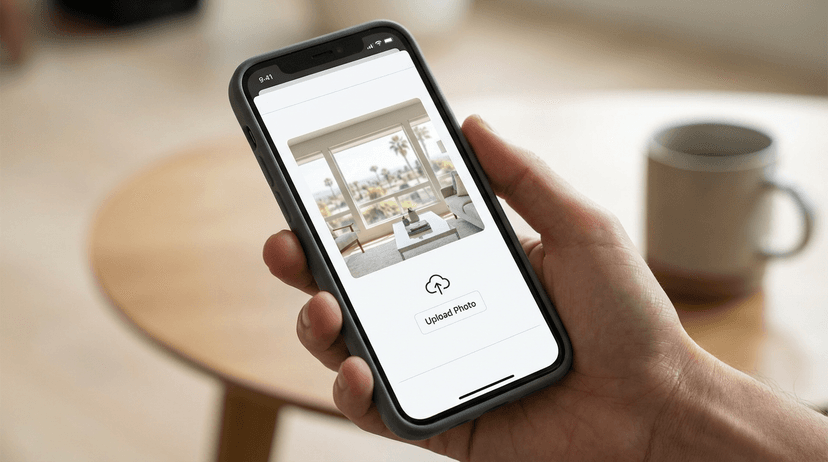 Upload your room photo